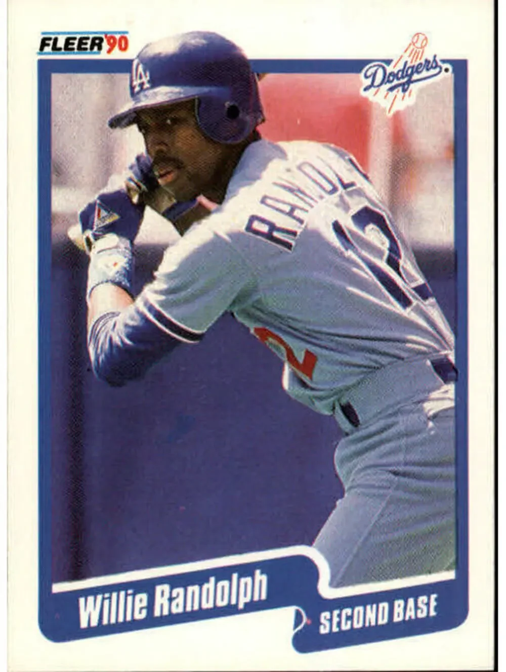 1990 Willie Randolph Fleer Baseball Card #406